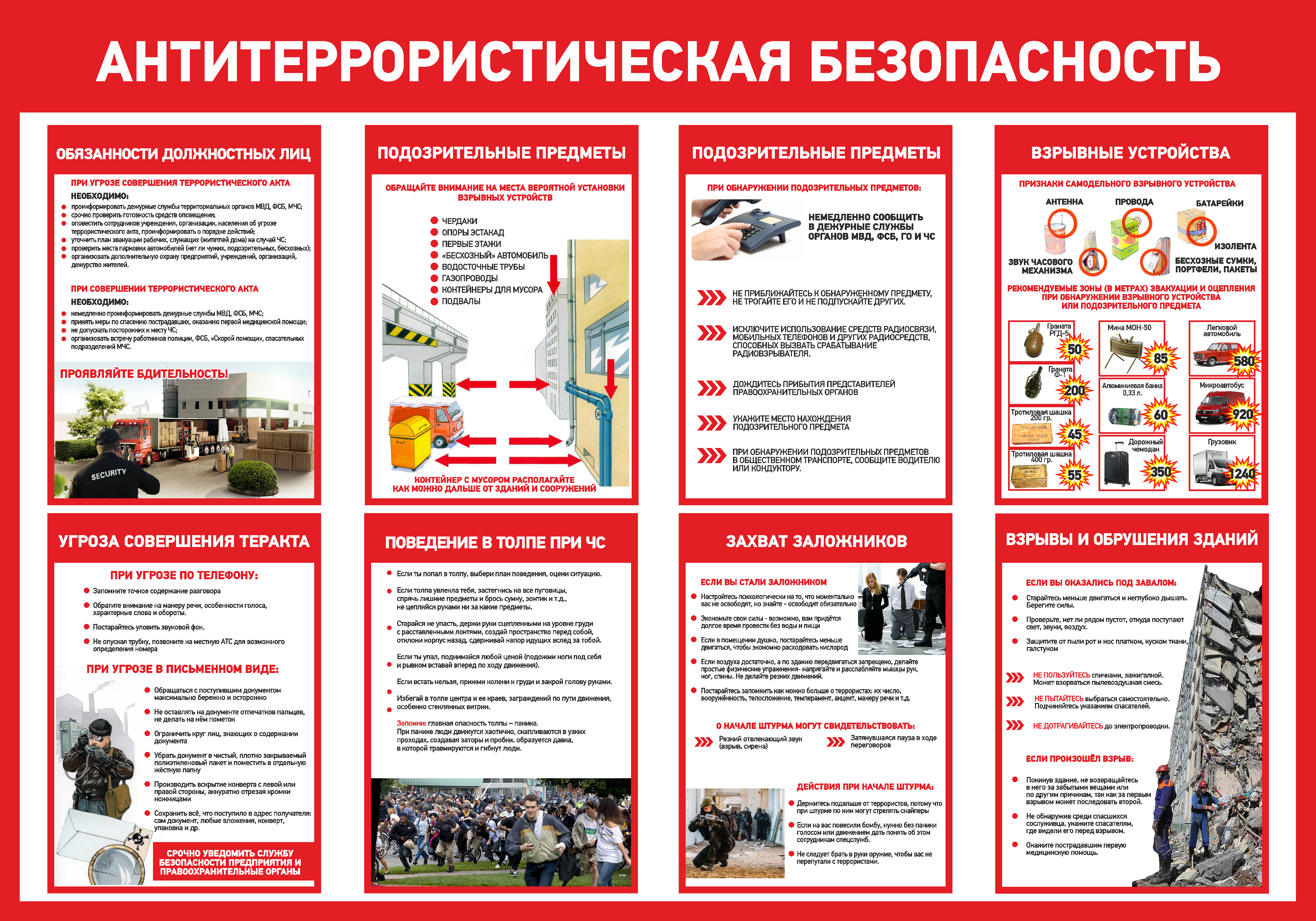 Стенды антитеррор